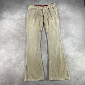 Women’s Abercrombie Line Tan Corduroy Bootcut Pants 29x31.5